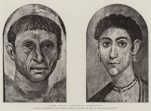 Nogle tidlige egyptiske malerier (gravering) af English School