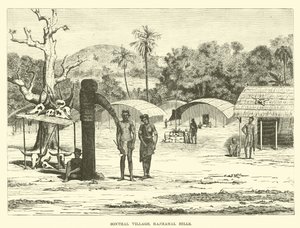 Sonthal Village, Rajmahal Hills  af English School