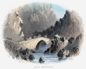 Souk Barrada (farvet gravering) af English School