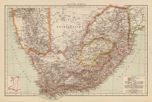 Sydafrika (farvelitografi) af English School