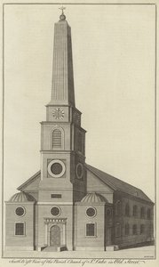 South West View af Parish Church of St Luke i Old Street, London