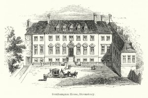 Southampton House, Bloomsbury (gravering) af English School