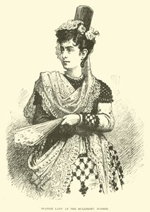 Spansk dame ved tyrefægtningen, Madrid af English School