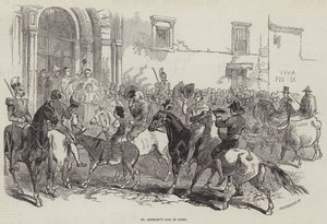 Sankt Antonius dag i Rom (gravering) af English School