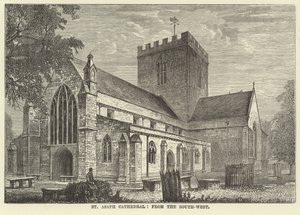 St Asaph Cathedral, fra sydvest af English School