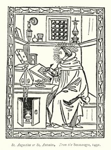 St Augustine eller St Antonino, Fra Soliloquii af English School