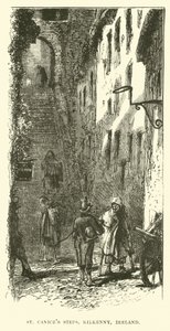 St Canices Steps, Kilkenny, Irland af English School