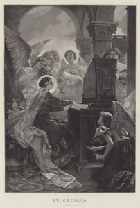Sankt Cecilia (gravering) af English School