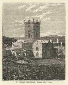St Davids Cathedral, North-East View af English School