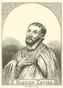 St Francis Xavier (gravering) af English School