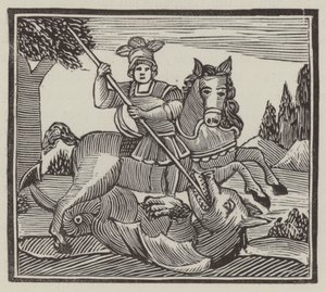 St George (gravering) af English School