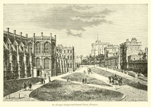 St Georges Kapel og Rundetårn, Windsor af English School
