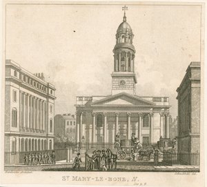 St Marylebone Church, London af English School