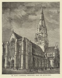 St Marys Cathedral, Edinburgh, fra sydvest af English School
