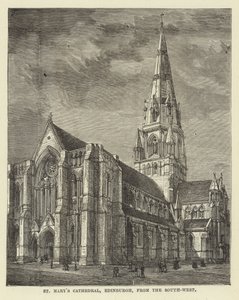 St Marys Cathedral, Edinburgh, fra sydvest af English School