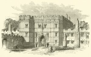 St Osyth Priory (gravering) af English School