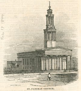 St Pancras Church, London af English School