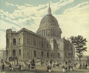 St Pauls Cathedral, North Eastern View af English School