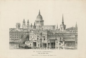 St Pauls Cathedral fra Southwark Bridge af English School