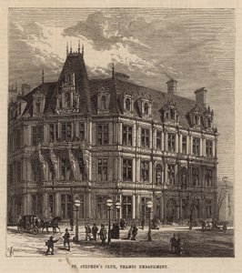 St Stephens Club, Thames Embankment af English School