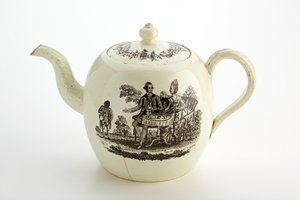 Staffordshire Wedgwood tekande, ca. 1775-85 (cremeware) af English School