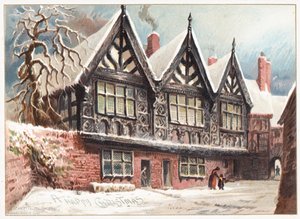 Stanley Palace, Chester, julekort af English School