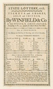 Statslotteri, 1778 af English School