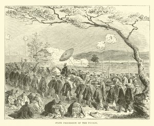 State procession of the Tycoon  af English School