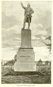 Statue af kaptajn Cook, Sydney af English School