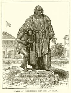 Statue af Christopher Columbus ved Colon af English School