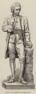 Statue af Dr Priestley i Birmingham (gravering) af English School