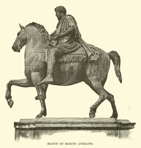 Statue af Marcus Aurelius af English School