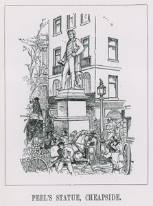 Statue af Peel af English School