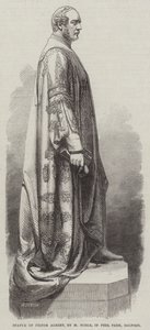 Statue af Prince Albert, af M Noble, i Peel Park, Salford (gravering) af English School