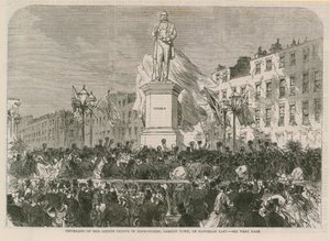 Statue af Richard Cobden af English School