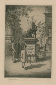 Statue af Thomas Carlyle af English School