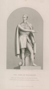 Statue af hertugen af Wellington af English School