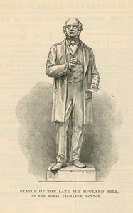 Statue af afdøde Sir Rowland Hill af English School