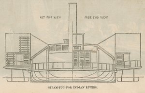 Dampslæbebåd til indiske floder af English School