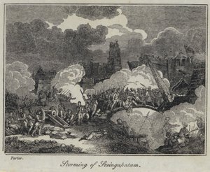 Stormning af Seringapatam (gravering) af English School