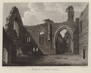 Strade Abbey, County Mayo, Irland af English School