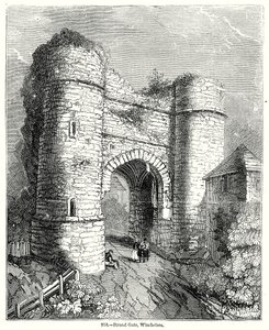 Strand Gate, Winchelsea (gravering) af English School