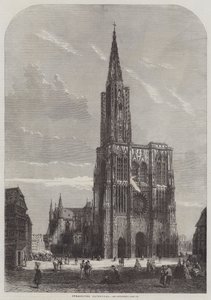 Strasbourg katedral (gravering) af English School