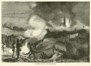 Strasborg under bombardementet, september 1870 af English School