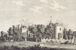 Strawberry Hill: North Front, 1784 af English School