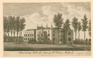 Strawberry Hill, Twickenham, London; hr. Horace Walpoles sæde af English School