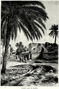 Gadebillede i Biskra (gravering) af English School