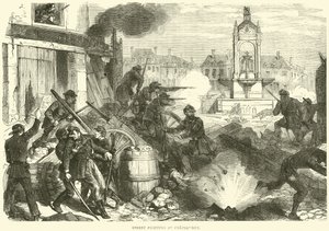 Gadekampe ved Chateaudun, oktober 1870 af English School