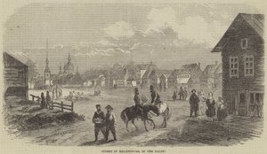 Gade i Helsingfors, i Østersøen (gravering) af English School