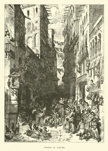 Gade i Napoli af English School